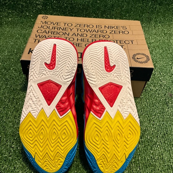 Nike Kyrie 8 GO SE sneakers in a black, blue, and tour yellow - Picture 6 of 9